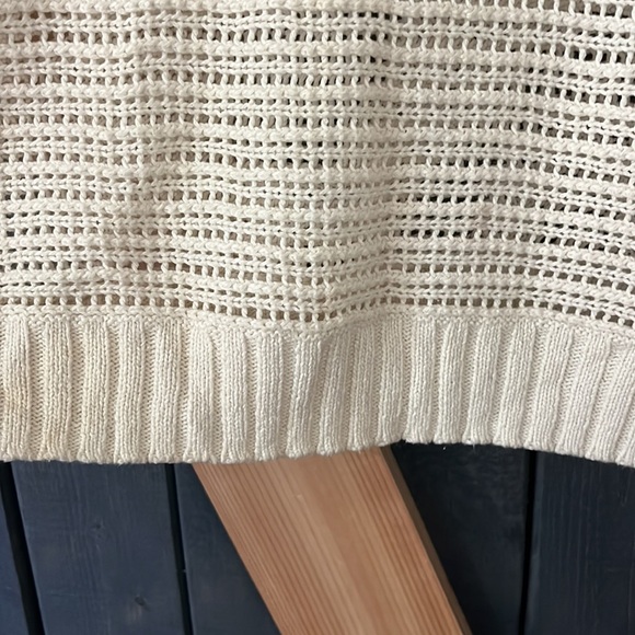 Women's Cream Knit Sweater - Picture 6 of 6